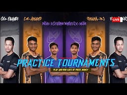 FREEFIRE  LIVE ESPORTS TOURNAMENTS PRACTICE | PLAY AND WIN!! @ROCKY & RDX @TG FozyAjay @Total Gaming