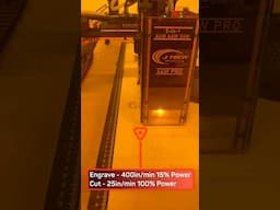 64W Laser on a CNC!! #shorts #laser #cnc #cncmachine