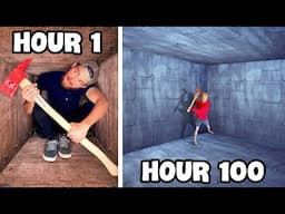 100 Hours in Unbreakable Boxes! *TRAPPED INSIDE*