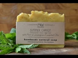 Making Summer Carrot All-Natural Handmade Soap - Hot Process