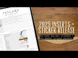 2025 inserts, memory stickers and national holiday Digital stickers release! Digital planning