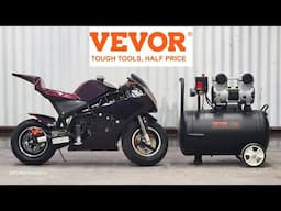 Let's Spray - MINI Pocket Bike PAINTJOB Using an 8-gallon Air Compressor from VEVOR