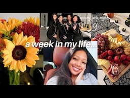 a week in my life vlog: spooky girl's night, getting my life together, updates + more