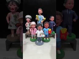 Laughing Clay Bobbleheads ：Handmade Joy in Motion!