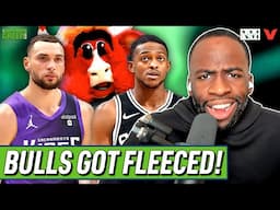 WHAT ARE BULLS DOING?! De'Aaron Fox to Spurs, Zach LaVine to Kings trade reaction | Draymond & Baron