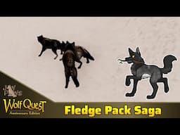 A Pack in Wintry Peril! | WolfQuest Fledge Pack Saga Year 1 #4