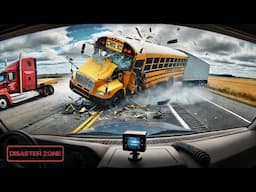 Heart-Stopping School Bus Accidents: Caught On Dashcam!