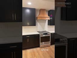 Black Kitchen 🖤 #beforeandafter #shorts