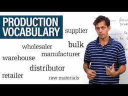 Business English Vocabulary: The Production Cycle & Supply Chain