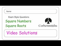 Square Numbers Answers - Corbettmaths