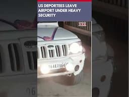 Over 100 US Deportees Leave Airport Under Heavy Security In Punjab |#shorts