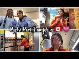 My First Part-time Job in 🇨🇦-1 month baad VLOG🥲-My Busy Routine VLOG 🇵🇰✈️🇨🇦