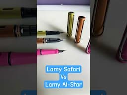 Lamy Safari Vs Lamy Al Star Must try#pen #ink #bestforstudent #classmate #fountainpen #love #lamy