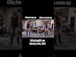 501kg Raw deadlift