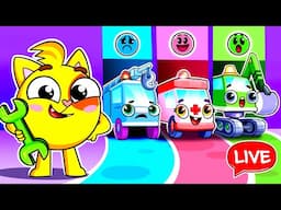 Toy Cars Adventure! 🚙 Race, Fix and Play! Funny Kids Songs 😻🐨🐰🦁 And Nursery Rhymes by Baby Zoo