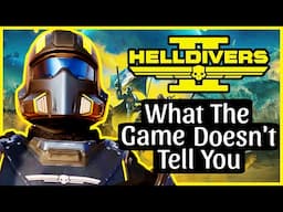 Helldivers 2 - Tips and Tricks You NEED TO KNOW | What the Game Doesn't Tell You