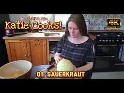 4K 📸 Katie Cooks!  01: Sauerkraut. Katie shows us how to make traditional German sauerkraut. Cooking