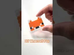 Fox from Minecraft! 🦊 #minecraft #fox #perlerbead #pixelart #asmr