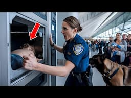 A dog barks at an ATM at the airport. The police make a discovery that shocks everyone!