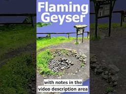 The Amazing Flaming Geyser--Methane Gas Seep--Washington