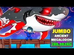 I Caught the First JUMBO MEGALODON on Fisch (World Record Weight)