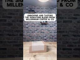 Unboxing And Tasting The Signature Blend From Millennium Coffee & Co #coffee #coffeebeans #shorts