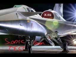 X-59 Sonic Boom & Commercial Flight & The Moon Dark To Light Live!!!