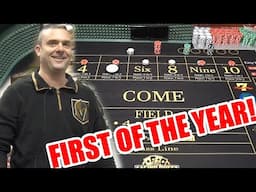 🔥HE IS FIRST TO DO IT🔥 30 Roll Craps Challenge - WIN BIG or BUST #475