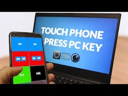 Press PC Keys remote via phone touchscreen (Open Stage Control, MIDI Mixer, loopMIDI)