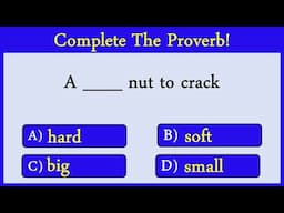 English Proverb Quiz 23: Can you score 10/10?