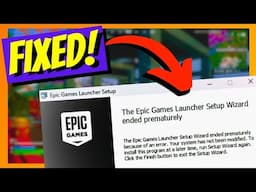 Fix Epic Games Launcher Setup Wizard Error in 60 Seconds!