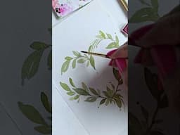 Easy Leafy Watercolour Heart #DIY #painting #therapy