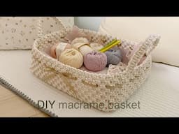 DIY | macrame basket | 마크라메 바구니