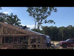 Pole barn house build Day18