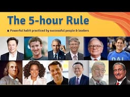 The Five hour Rule used by Bill gates Barack Obama Oprah Winfrey Elon Musk Warren Buffett & Jack Ma