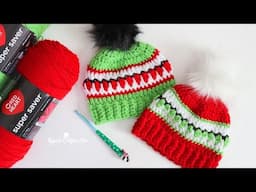 Christmas Lights in a Row Crochet Hat