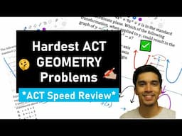 Solving the Hardest GEOMETRY Problems on the ACT | Asymptotes, Transformations, Area of Polygons