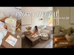 6am productive day in my life | staying consistent, healthy morning routine, workout & meal ideas!