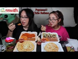 PUPUSAS, TACOS, AND CHILE RELLENO MUKBANG