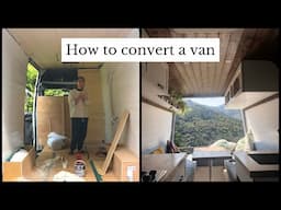 HOW TO CONVERT A VAN | DIY & 100% OFFGRID