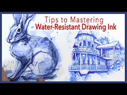 Drawing With Water-Resistant Ink vs. Waterproof Ink