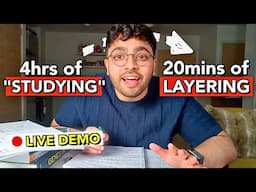 How to Make Perfect Notes to Study Effectively- The Layering Method (realistic guide live study)