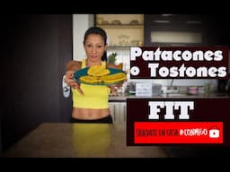 PATACONES FIT - TOSTONES FIT - Patacones sin freir| Cómo hacer Tostones o Patacones de plátano verde