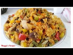 GARI FORTOR RECIPE|GARI JOLLOF|DELICIOUSLY HEALTHY#healthyrecipes#easyrecipe