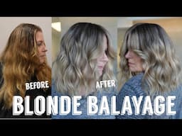 Hair Transformations with Lauryn: Blonde Balayage Correction on Old Box Dye Ep. 230