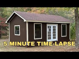 The ultimate 5-minute time-lapse: Crew builds dream cottage shed