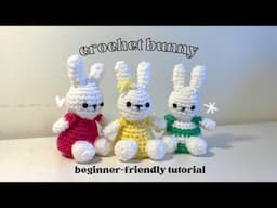 🐇💖 miffy inspired amigurumi bunny | beginner friendly crochet tutorial