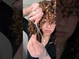 Dusting my Curls with $1300 ARC Scissors #curlyhair #naturalhair #hairstyle