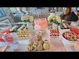 Making a $1000 Dessert Table for a Sweet 16 Mansion Party | Full Setup and Cake Cutting