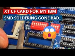 Building and testing a XT CF Card for the my IBM PS/2 - Difficult soldering!